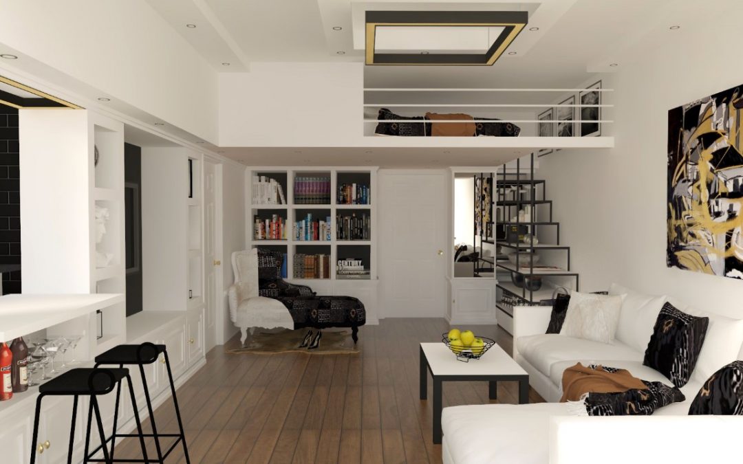 Eclectic Studio Apartment With Loft Bed